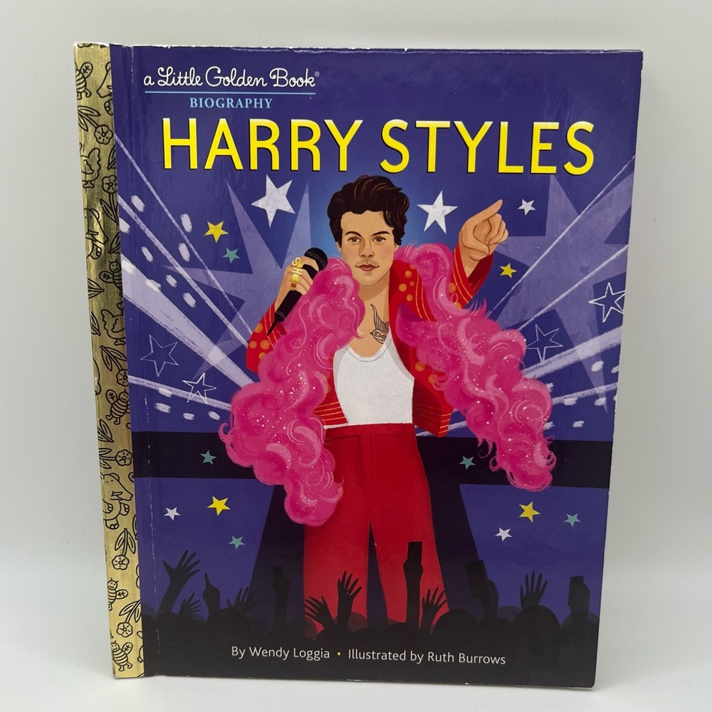 Little Golden Book Biography - Harry Styles (Purple & Pink)